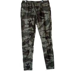 True Religion  Size 28 Camouflage Camo Relaxed Straight Pants Jeans